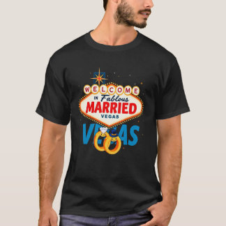 ベガス バチェラー パーティー ヴェガスで結婚 グルーム ブライド Tシャツ
