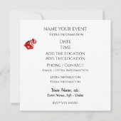 ベガス・パーティー - カジノ / ポーカー ご招待 招待状 (裏面)