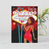 ベガス ブライズパーティー レッド 招待状 (スタンド正面)