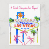 ベガス ブライズ ピンク パーム 案内ポストカード (正面)