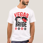 ベガス ブライド バチェラー カード サングラス Tシャツ (正面)