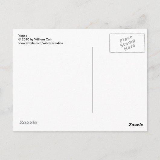 ベガス ポストカード (裏面)