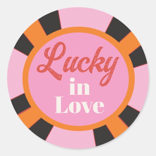 ベガス モダン ポーカー チップ ラウンドシール (正面)