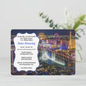 ベガス・ラスベガス・パーティー招待状 招待状 (スタンド正面)