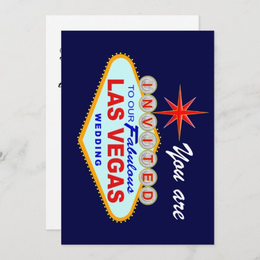 ベガス 招待状 (正面/裏面)