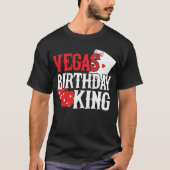 ベガス 誕生日 キング カジノ パーティー スクワッド 仲間 Tシャツ (正面)