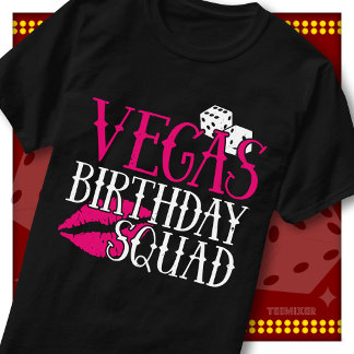 ベガス 誕生日 スクワッド ガールズトリップ ラグジュアリーパーティークルー Tシャツ