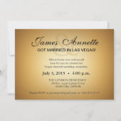 ベガスVIPレセプション | 青 招待状 (裏面)