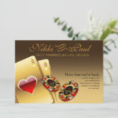 ベガスVIP受付 お問い合わせください 2名様のお名前 チップに記載します 招待状 (スタンド正面)