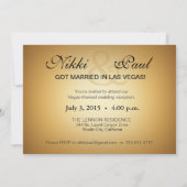 ベガスVIP受付 お問い合わせください 2名様のお名前 チップに記載します 招待状 (裏面)