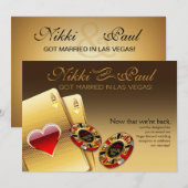 ベガスVIP受付 お問い合わせください 2名様のお名前 チップに記載します 招待状 (正面/裏面)