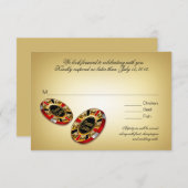 ベガスVIP  RSVP 返信 | 赤 (正面/裏面)