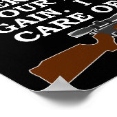 ベガタリアンおもしろい狩りポスターblk ポスター (角)