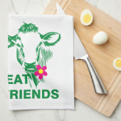 ベガニズム キッチンタオル (四つ折り)