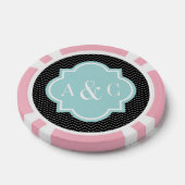 ベガパーソナライズされたスの結婚披露宴のトランプのポーカーチップ ポーカーチップ (シングル)