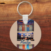 ベガパーソナライズされたススタイルスロットマシン キーホルダー (正面)