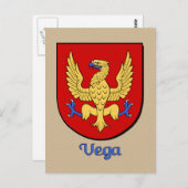 ベガファミリーヘラルディックシールド ポストカード (正面/裏面)