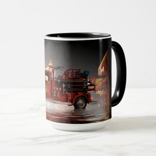 ベガ転がスに準備 – 消防車コーヒーマグ マグカップ (正面右)