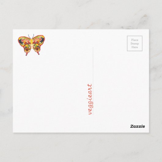 ベギアチョウ ポストカード (裏面)