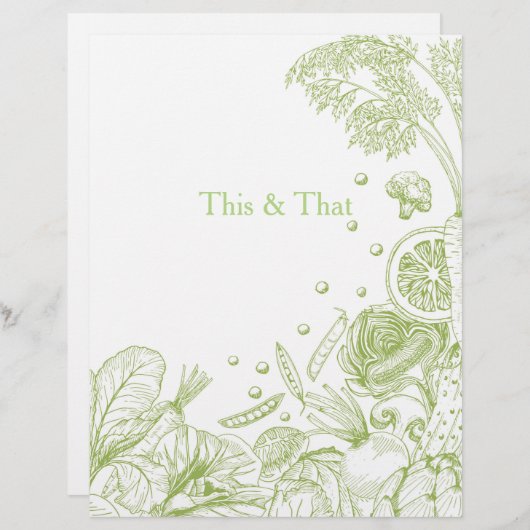 ベギスグリーンの波 – レシピカテゴリ (正面/裏面)