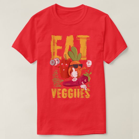 ベギス食べビーガンベガニズムベジタリアン471 Tシャツ (デザイン正面)