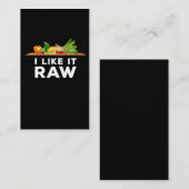 ベギーおもしろい·グルメ·ベジタリアン·ジョーク·ラフ·フード·ラバー 名刺 (正面/裏面)