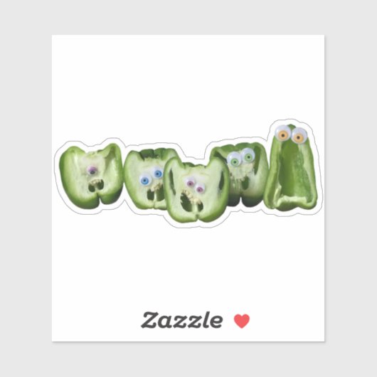 ベギーズおもしろいグーグルアイペッパーのフードユーモア シール (シート)