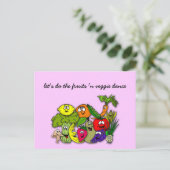 ベギーダンスでフルーツを踊ろう ポストカード (スタンド正面)