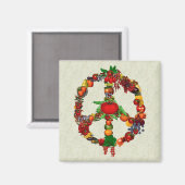 ベギーピースサイン マグネット (正面/裏面)