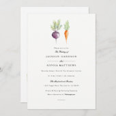 ベギー・デュオ |水彩結婚式の招待 招待状 (正面/裏面)