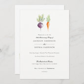 ベギー・デュオ |水彩記念日招待状 招待状 (正面/裏面)