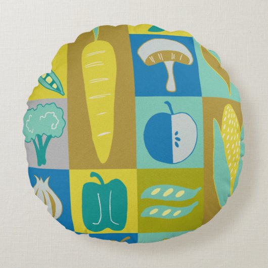 ベギー·ブロック2 ラウンドクッション (正面)