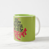 ベクやる気を起こさせるトルレタリングマグカップ ツートーンマグカップ (正面右)