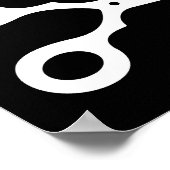 ベクシンプルトルはさみ(独自のカラーを選択) ポスター (角)