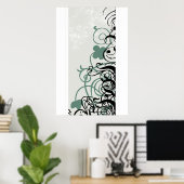 ベクターのクローバー ポスター (ホームオフィス)