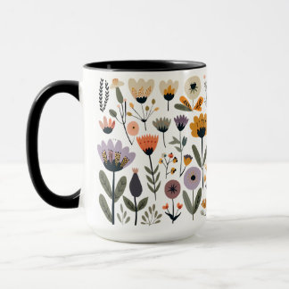 ベクターの花のコレクション マグカップ