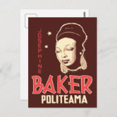 ベクターアートジョセフィーヌベイカーアットザポリテアマ ポストカード (正面/裏面)