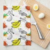 ベクターイメージの継ぎ目が無いパターン キッチンタオル (四つ折り)