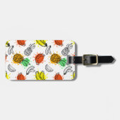 ベクターイメージの継ぎ目が無いパターン ラゲッジタグ (正面横)