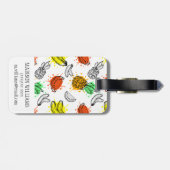 ベクターイメージの継ぎ目が無いパターン ラゲッジタグ (裏面横)