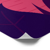 ベクターウォーターフォール背景のサンセットポスター ポスター (角)