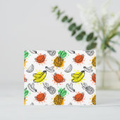 ベクターグラフィックシームレスパターン ポストカード (スタンド正面)