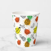 ベクターグラフィックシームレスパターン 紙コップ (裏面)