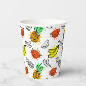 ベクターグラフィックシームレスパターン 紙コップ (正面)