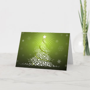ベクターグリーンクリスマスツリー シーズンカード