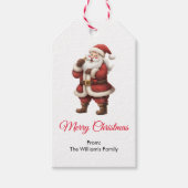 ベクターサンタクロース ギフトタグ (正面)