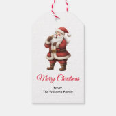 ベクターサンタクロース ギフトタグ (裏面)