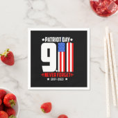 ベクターパトリオットの日911は忘れシャツデザインなし スタンダードカクテルナプキン (インサイチュ)