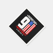 ベクターパトリオットの日911は忘れシャツデザインなし スタンダードカクテルナプキン (角)