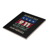 ベクターパトリオットの日9 11我々は決して私たち忘れのhを行わない タイル (側面)